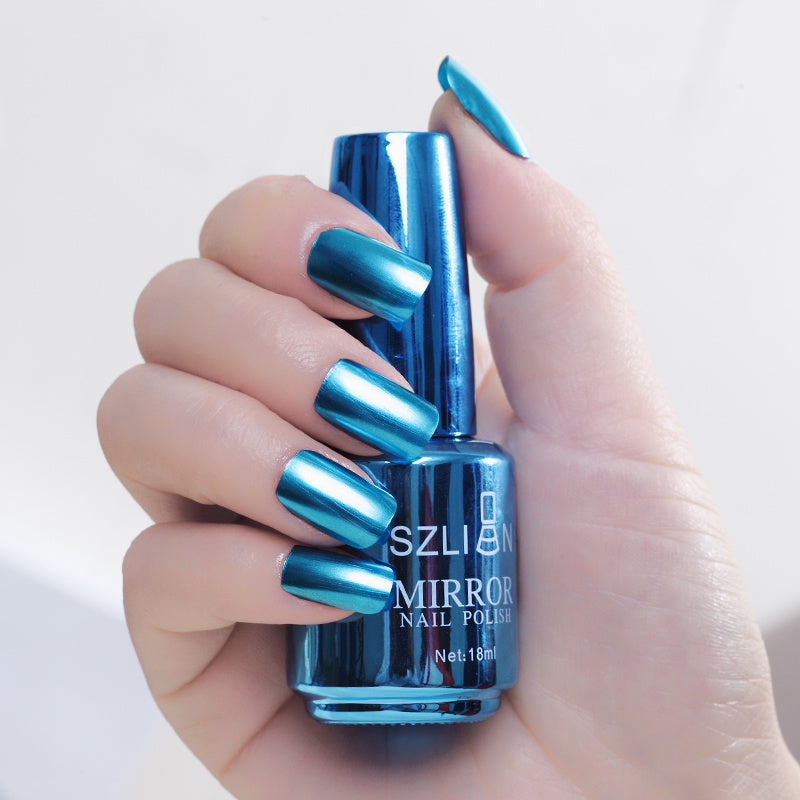 Mirror Silver Nail Polish – Stainless Steel Metallic Shine